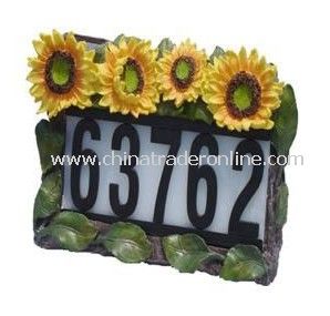 Solar doorplate，Solar House Number from China