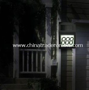 Solar House Number Light