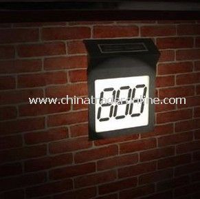 Solar House Number Light