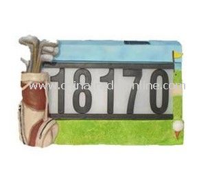 Solar house number light from China