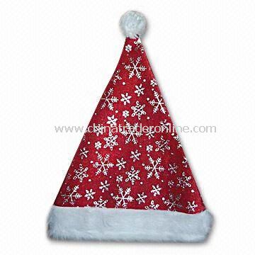 Christmas Hat, Customized Logos are Accepted, Available in Various Sizes