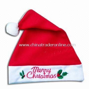 Christmas Hat, Measures 60cm, Available in Red, Made of Non-woven Fabric from China