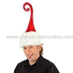 Curly Q Santa Hat