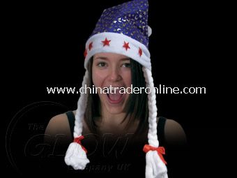 FLASHING SANTA HAT from China