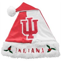 Indiana Hoosiers Mistletoe Santa Hat