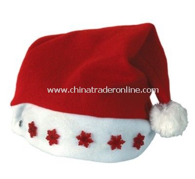 LIGHT UP SANTA HAT from China