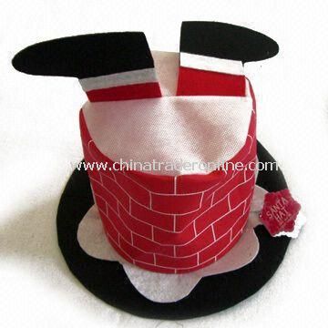 Xmas Hat, Made of Felt, Measures 7.5-inch