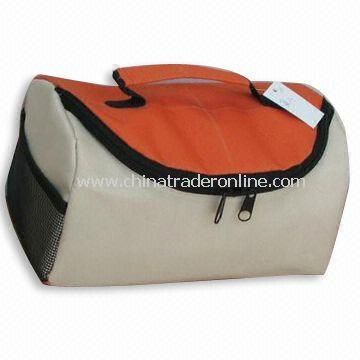 cooler bag Insulated cooler bag with orange top from China