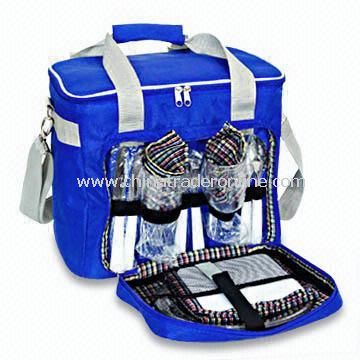 Picnic Cooler Bag with Spoon Cutlery and Forks