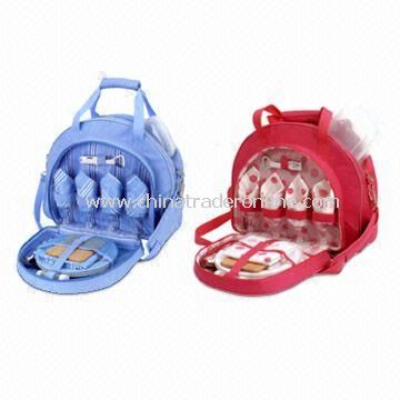 Picnic Cooler Bag with Four Melamine Plates and Four Plastic Plates from China