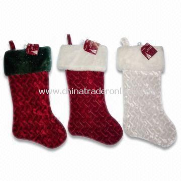 48cm Plush Christmas Sock, Available in Various Designs, EN71 Certified