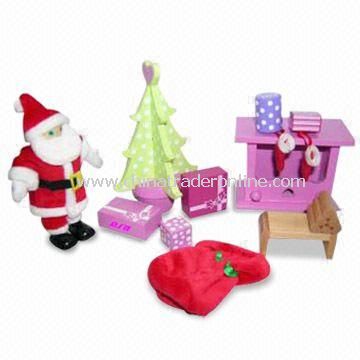 Christmas Gifts, Made of Solid Wood or MDF, Various Christmas Ornament and Decoration are Available