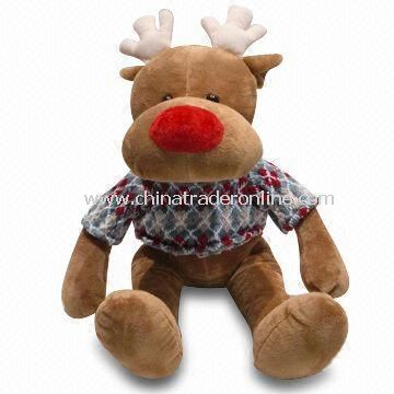 Christmas Reindeer with Wool Cloth, Measures 35cm, Various Designs and Sizes are Available from China