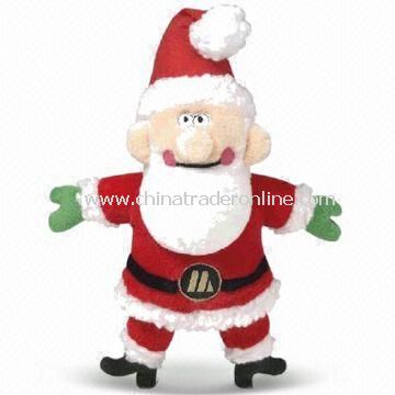 Christmas Santa Claus Toy, 100% Original Design with Good Craft, Made of Plush Fabric from China