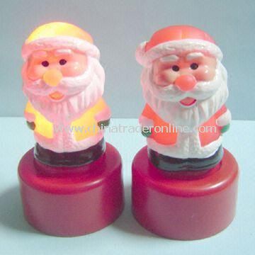 Light-up Santa Claus, Suitable for Christmas Gift, Measuirng 4.5 x 8cm from China