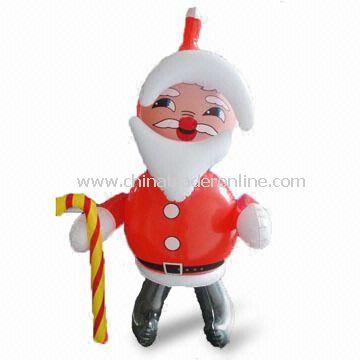 Santa Claus Shaped Inflatable Toy, Made of PVC with 0.13mm Thickness from China