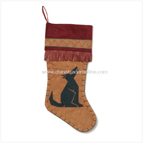 Singing Coyote Plush Stocking from China