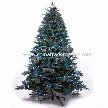 PE Christmas Tree with 276 Pieces White LED Lights and Hook