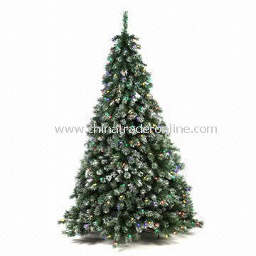 Pre-lit Tree with 320 LED Lights, Available in Green, Made of PVC from China