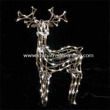 Standing Deer-shaped Christmas Light with Power of 12W