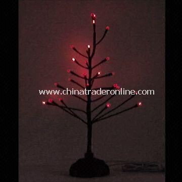 USB Crystal Christmas Tree, Made of Plastic, Works with USB Port and 2 x AA Battery Power from China