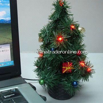 USB Xmas Tree with LED Light, Available in Green from China