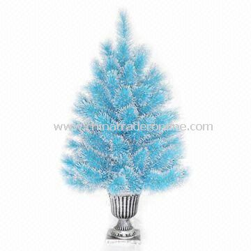 Wrapped Style Artificial Monroe Pine Christmas Tree with Metal Stand