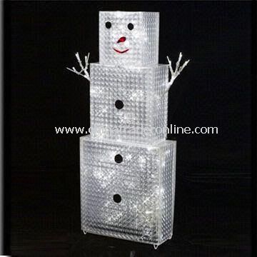 Brick-shaped Christmas Light in Snowman Design, with 14.4W Power and Voltage of 120V AC