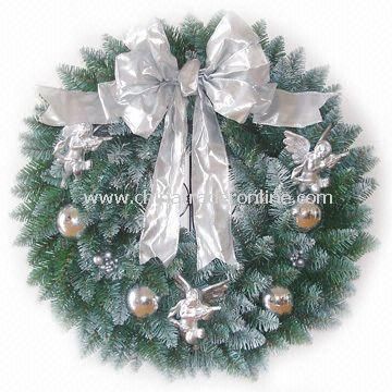 Decorated Fraser Fir Wreath and 50 Lights from China