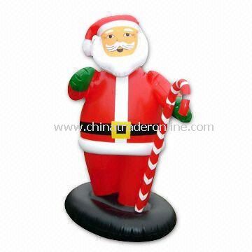 Inflatable Santa Claus for Christmas Decoration, Customized Shapes and Logos are Welcome