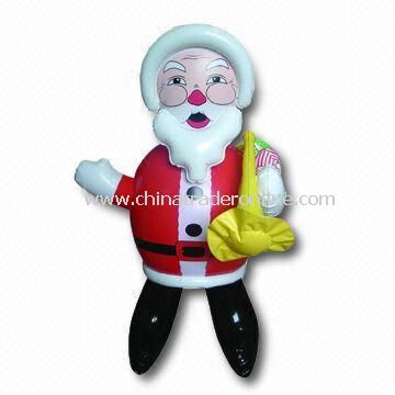Inflatable Santa Claus for Christmas Decoration, Measuring 20 inches, OEM Orders are Welcome from China
