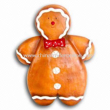 Paper Mache Christmas Gingerbread Man, Customized Designs are Accepted