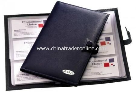 Knightsbridge Leather Business Card File from China