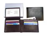 Genuine Leather Mens Wallet - Black from China