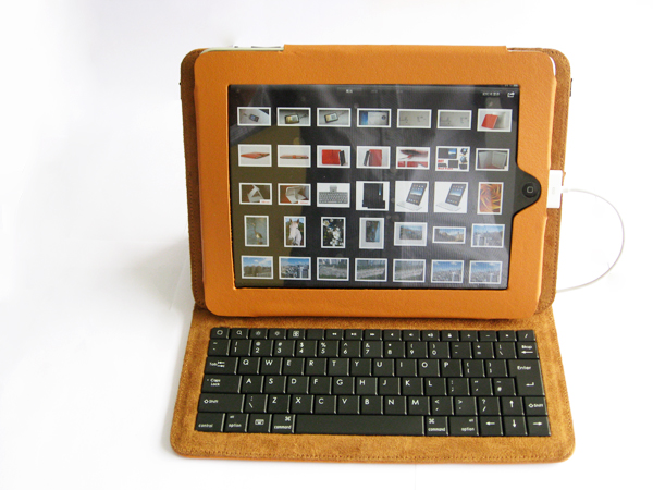 Apple ipad case leather keyboard 5 - Brown