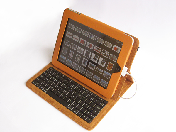 Apple ipad case leather keyboard 5 - Brown