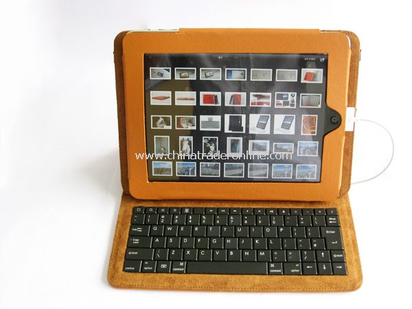 Apple ipad case leather keyboard