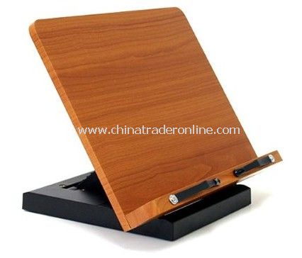 Dual Adjustable Multimedia Multi-Purpose Wood Stand for iPad from China