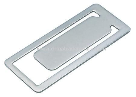 Satin Nickel Finish Bookmark from China