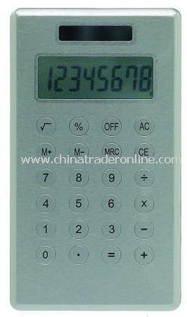 8 Digit Dual Powered Slim Line Pocket Calculator from China