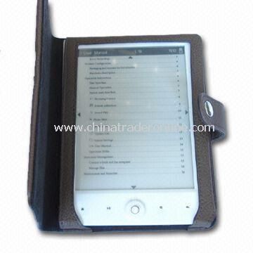 6-inch E-book Reader with G-sensor Function and E-ink Display Technology, Supports 4GB Memory