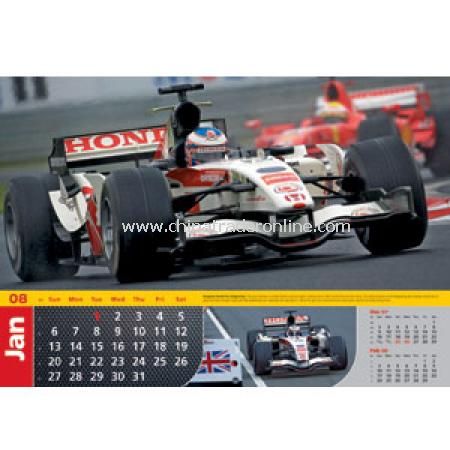 Motor Sport Calendar from China