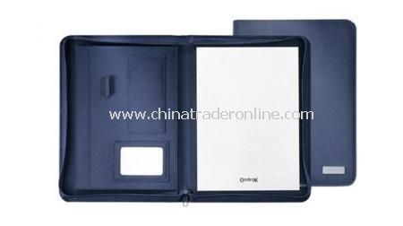 MICRO FIBRE A4 ZIPPER PORTFOLIO  Includes memo pad from China