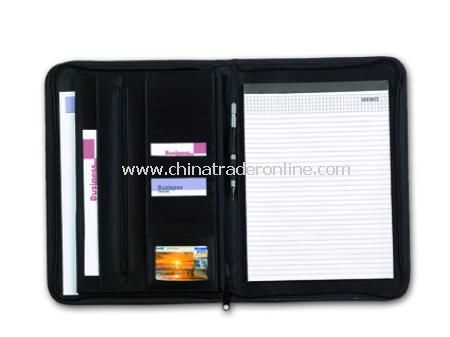 Portfolio case, A4 with zip, excl note pad (item 8400)
