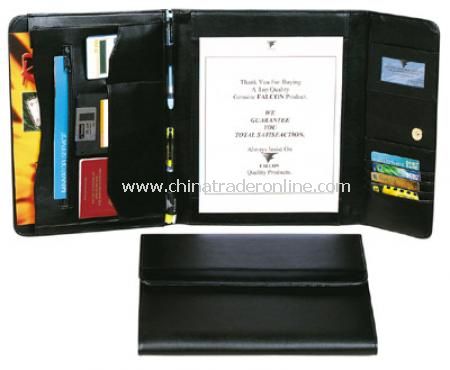 Trifold A4 Conference Folder - Black only from China