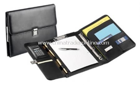 A4 Trifold Conference Folder - Black from China