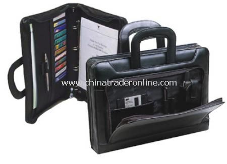 A4 Zip Around Drop Handle Conference Folder - Black from China