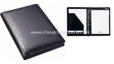 Bonded leather A4 Zipper Portfolio Deluxe from China