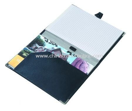 Knightsbridge A4 British Leather, Moire Lined Conference Folder from China