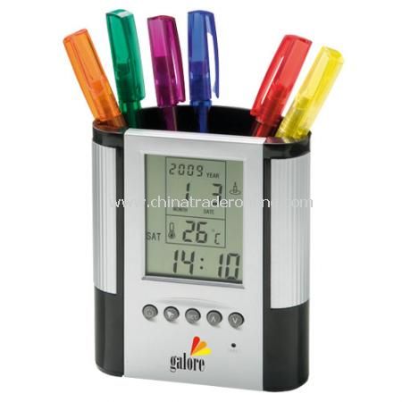 Alarm Clock/Pen Holder from China